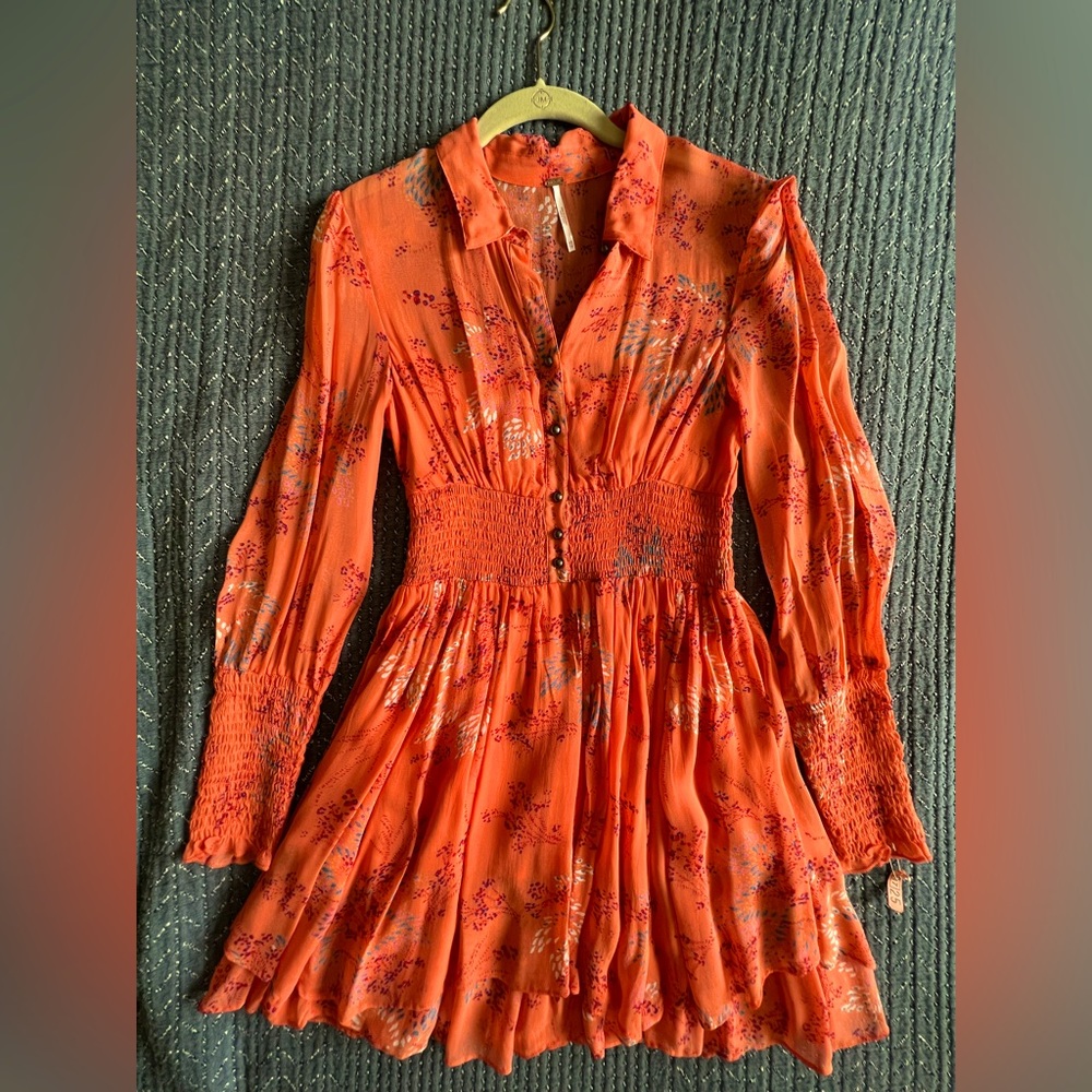 Free People mini skirted dress size XS.